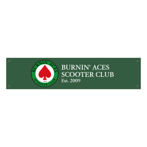 Burnin' Leg shield banner