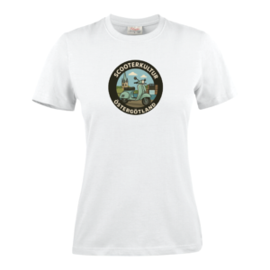 Östergötland Texet T-shirt Heavy V-neck Dam